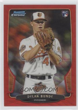 2013 Bowman Draft Picks & Prospects - Chrome - Red Wave Refractor #24 - Dylan Bundy /25