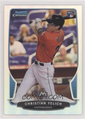 2013 Bowman Draft Picks & Prospects - Chrome - Refractor #40 - Christian Yelich