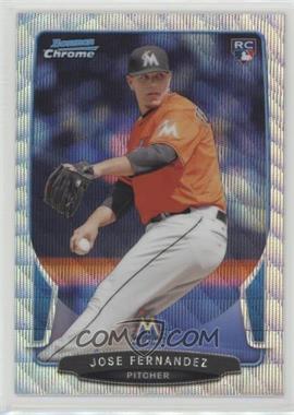 2013 Bowman Draft Picks & Prospects - Chrome - Silver Wave Refractor #10 - Jose Fernandez /25