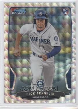 2013 Bowman Draft Picks & Prospects - Chrome - Silver Wave Refractor #12 - Nick Franklin /25