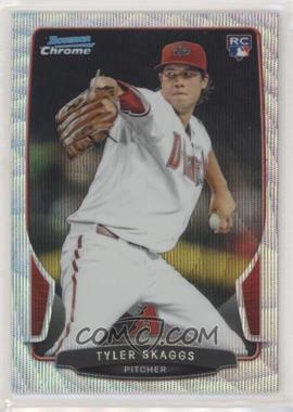 2013 Bowman Draft Picks & Prospects - Chrome - Silver Wave Refractor #2 - Tyler Skaggs /25