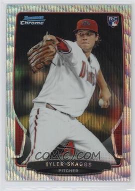 2013 Bowman Draft Picks & Prospects - Chrome - Silver Wave Refractor #2 - Tyler Skaggs /25