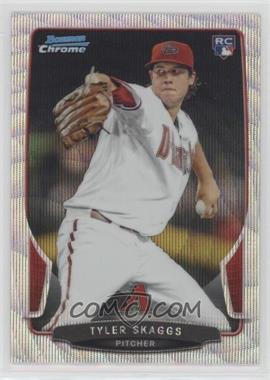 2013 Bowman Draft Picks & Prospects - Chrome - Silver Wave Refractor #2 - Tyler Skaggs /25