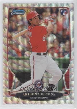 2013 Bowman Draft Picks & Prospects - Chrome - Silver Wave Refractor #5 - Anthony Rendon /25