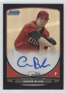 2013 Bowman Draft Picks & Prospects - Chrome Prospect Autographs - Black Refractor #BCA-AB - Aaron Blair /35