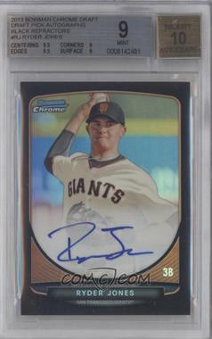 2013 Bowman Draft Picks & Prospects - Chrome Prospect Autographs - Black Refractor #BCA-RJ - Ryder Jones /35 [BGS 9 MINT]