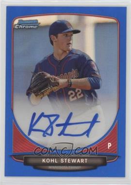 2013 Bowman Draft Picks & Prospects - Chrome Prospect Autographs - Blue Refractor #BCA-KS - Kohl Stewart /99