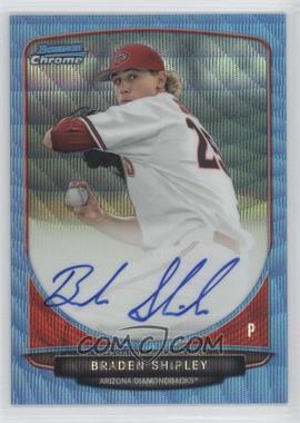 2013 Bowman Draft Picks & Prospects - Chrome Prospect Autographs - Blue Wave Refractor #BCA-BS - Braden Shipley /50