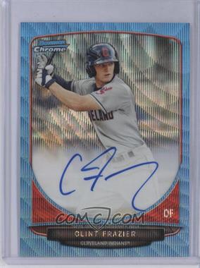 2013 Bowman Draft Picks & Prospects - Chrome Prospect Autographs - Blue Wave Refractor #BCA-CF - Clint Frazier  /50