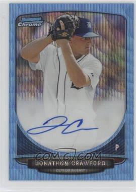 2013 Bowman Draft Picks & Prospects - Chrome Prospect Autographs - Blue Wave Refractor #BCA-JCR - Jonathon Crawford /50