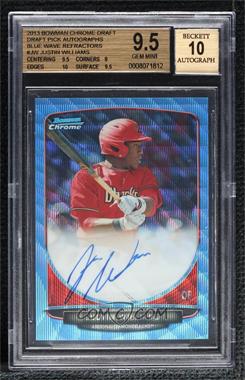 2013 Bowman Draft Picks & Prospects - Chrome Prospect Autographs - Blue Wave Refractor #BCA-JW - Justin Williams /50 [BGS 9.5 GEM MINT]