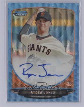 2013 Bowman Draft Picks & Prospects - Chrome Prospect Autographs - Blue Wave Refractor #BCA-RJ - Ryder Jones /50 [COMC RCR Near Mint‑Mint]