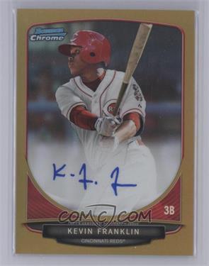 2013 Bowman Draft Picks & Prospects - Chrome Prospect Autographs - Gold Refractor #BCA-KF - Kevin Franklin /50 [COMC RCR Mint or Better]