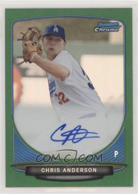 2013 Bowman Draft Picks & Prospects - Chrome Prospect Autographs - Green Refractor #BCA-CA - Chris Anderson /75