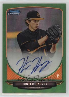 2013 Bowman Draft Picks & Prospects - Chrome Prospect Autographs - Green Refractor #BCA-HH - Hunter Harvey /75