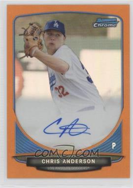 2013 Bowman Draft Picks & Prospects - Chrome Prospect Autographs - Orange Refractor #BCA-CA - Chris Anderson /25