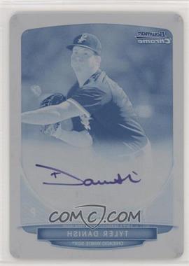 2013 Bowman Draft Picks & Prospects - Chrome Prospect Autographs - Printing Plate Cyan #BCA-TDA - Tyler Danish /1