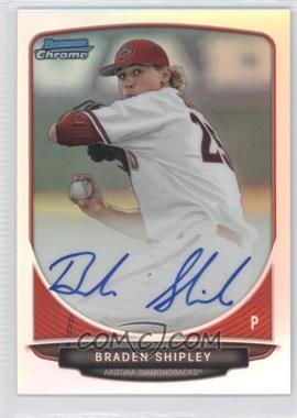 2013 Bowman Draft Picks & Prospects - Chrome Prospect Autographs - Refractor #BCA-BS - Braden Shipley