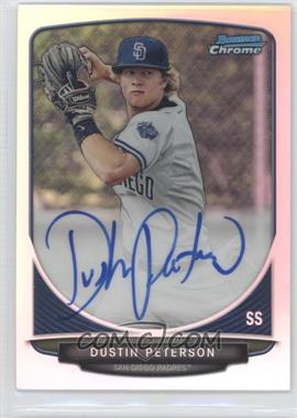2013 Bowman Draft Picks & Prospects - Chrome Prospect Autographs - Refractor #BCA-DPE - Dustin Peterson