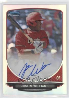 2013 Bowman Draft Picks & Prospects - Chrome Prospect Autographs - Refractor #BCA-JW - Justin Williams