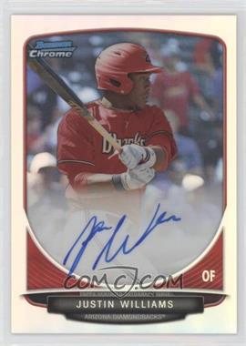 2013 Bowman Draft Picks & Prospects - Chrome Prospect Autographs - Refractor #BCA-JW - Justin Williams