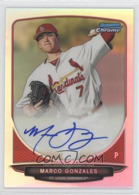 2013 Bowman Draft Picks & Prospects - Chrome Prospect Autographs - Refractor #BCA-MG - Marco Gonzales