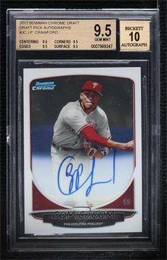 2013 Bowman Draft Picks & Prospects - Chrome Prospect Autographs #BCA-JC - J.P. Crawford [BGS 9.5 GEM MINT]