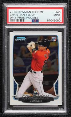 2013 Bowman Draft Picks & Prospects - Chrome #40 - Christian Yelich [PSA 9 MINT]