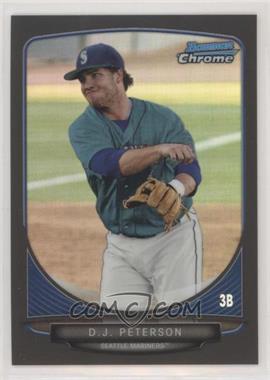 2013 Bowman Draft Picks & Prospects - Draft Picks Chrome - Black Refractor #BDPP8 - D.J. Peterson /35