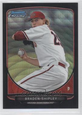 2013 Bowman Draft Picks & Prospects - Draft Picks Chrome - Black Wave Refractor #BDPP12 - Braden Shipley