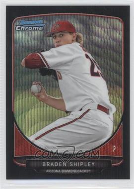 2013 Bowman Draft Picks & Prospects - Draft Picks Chrome - Black Wave Refractor #BDPP12 - Braden Shipley