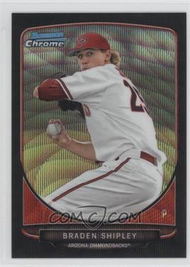 2013 Bowman Draft Picks & Prospects - Draft Picks Chrome - Black Wave Refractor #BDPP12 - Braden Shipley