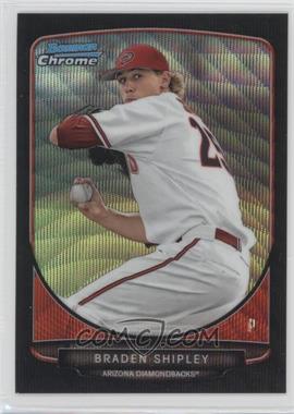 2013 Bowman Draft Picks & Prospects - Draft Picks Chrome - Black Wave Refractor #BDPP12 - Braden Shipley