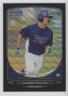 2013 Bowman Draft Picks & Prospects - Draft Picks Chrome - Black Wave Refractor #BDPP42 - Thomas Milone