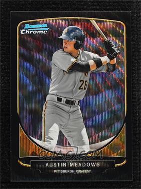 2013 Bowman Draft Picks & Prospects - Draft Picks Chrome - Black Wave Refractor #BDPP5 - Austin Meadows