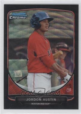 2013 Bowman Draft Picks & Prospects - Draft Picks Chrome - Black Wave Refractor #BDPP60 - Jordon Austin