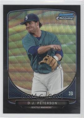 2013 Bowman Draft Picks & Prospects - Draft Picks Chrome - Black Wave Refractor #BDPP8 - D.J. Peterson