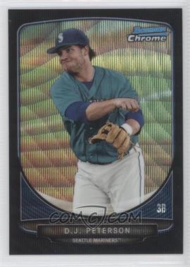 2013 Bowman Draft Picks & Prospects - Draft Picks Chrome - Black Wave Refractor #BDPP8 - D.J. Peterson