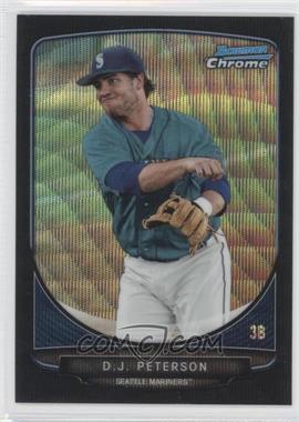 2013 Bowman Draft Picks & Prospects - Draft Picks Chrome - Black Wave Refractor #BDPP8 - D.J. Peterson