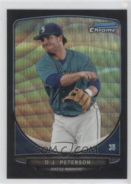 2013 Bowman Draft Picks & Prospects - Draft Picks Chrome - Black Wave Refractor #BDPP8 - D.J. Peterson