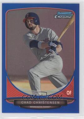 2013 Bowman Draft Picks & Prospects - Draft Picks Chrome - Blue Refractor #BDPP118 - Chad Christensen /99