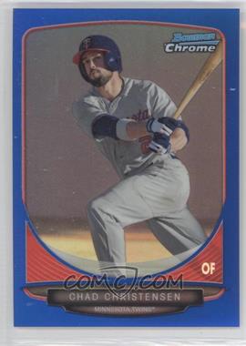 2013 Bowman Draft Picks & Prospects - Draft Picks Chrome - Blue Refractor #BDPP118 - Chad Christensen /99