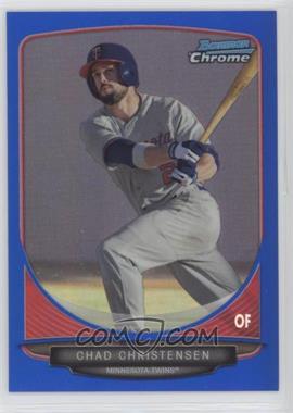 2013 Bowman Draft Picks & Prospects - Draft Picks Chrome - Blue Refractor #BDPP118 - Chad Christensen /99