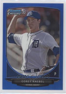 2013 Bowman Draft Picks & Prospects - Draft Picks Chrome - Blue Refractor #BDPP18 - Corey Knebel /99