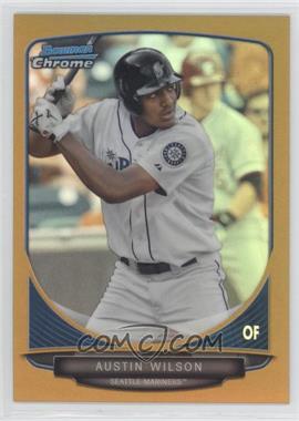 2013 Bowman Draft Picks & Prospects - Draft Picks Chrome - Gold Refractor #BDPP105 - Austin Wilson /50