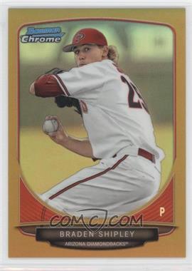 2013 Bowman Draft Picks & Prospects - Draft Picks Chrome - Gold Refractor #BDPP12 - Braden Shipley /50