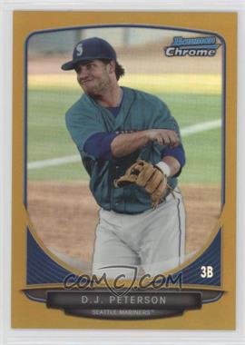 2013 Bowman Draft Picks & Prospects - Draft Picks Chrome - Gold Refractor #BDPP8 - D.J. Peterson /50