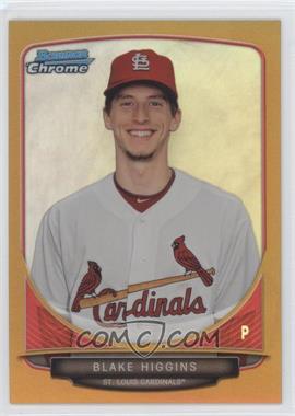 2013 Bowman Draft Picks & Prospects - Draft Picks Chrome - Gold Refractor #BDPP90 - Blake Higgins /50