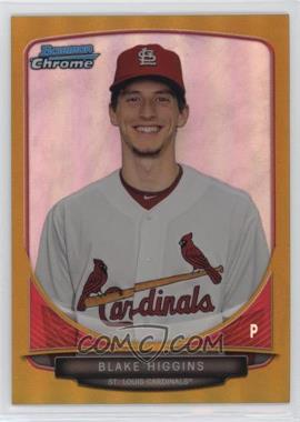 2013 Bowman Draft Picks & Prospects - Draft Picks Chrome - Gold Refractor #BDPP90 - Blake Higgins /50