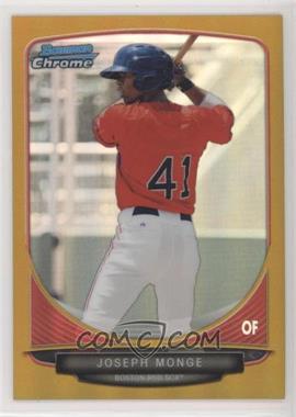 2013 Bowman Draft Picks & Prospects - Draft Picks Chrome - Gold Refractor #BDPP92 - Joseph Monge /50